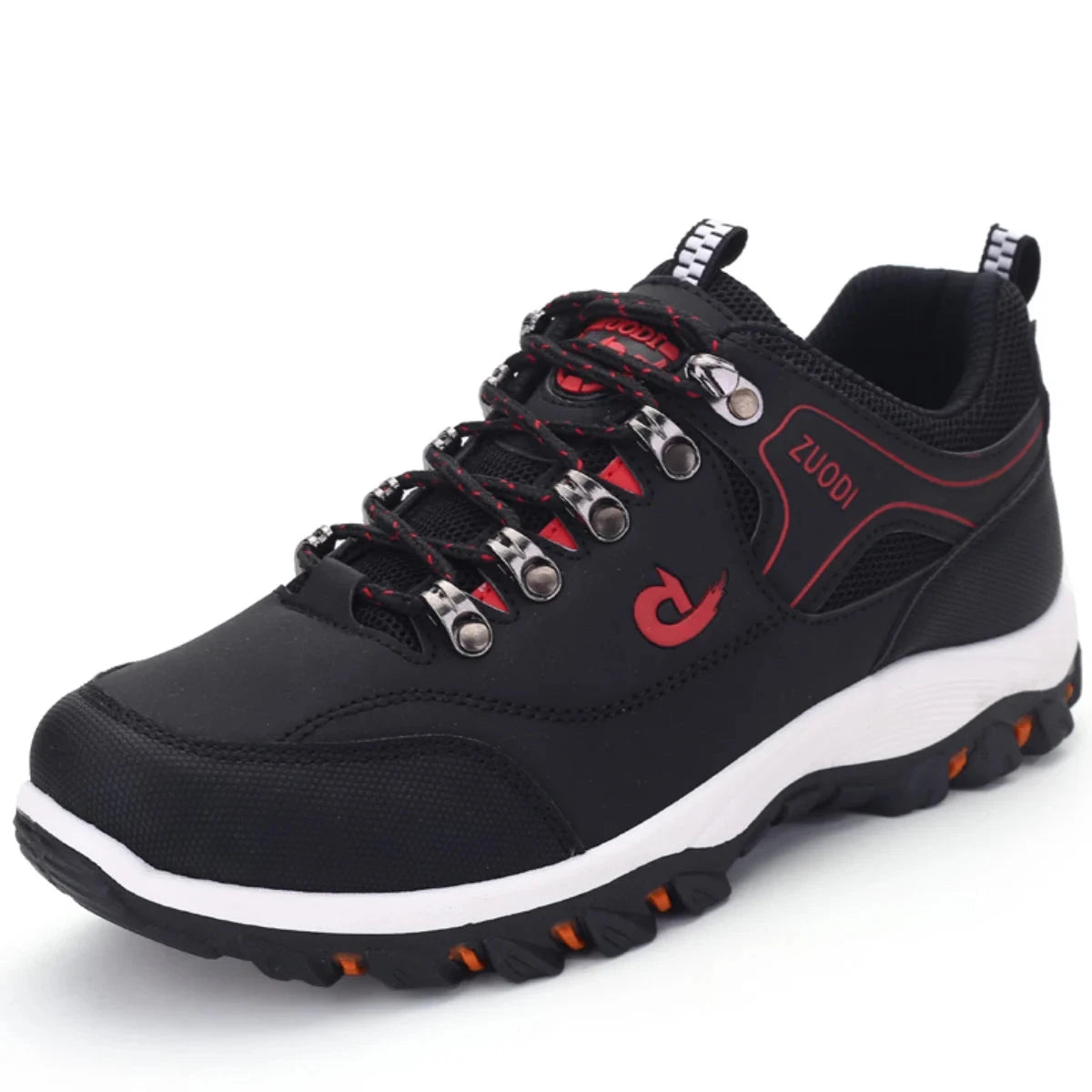 Autumn And Winter Models, Men's Waterproof Hiking Shoes, Outdoor PU Leather Sports Shoes, Wear-Resistant, Walking, Tactical Blue Wolf Store 