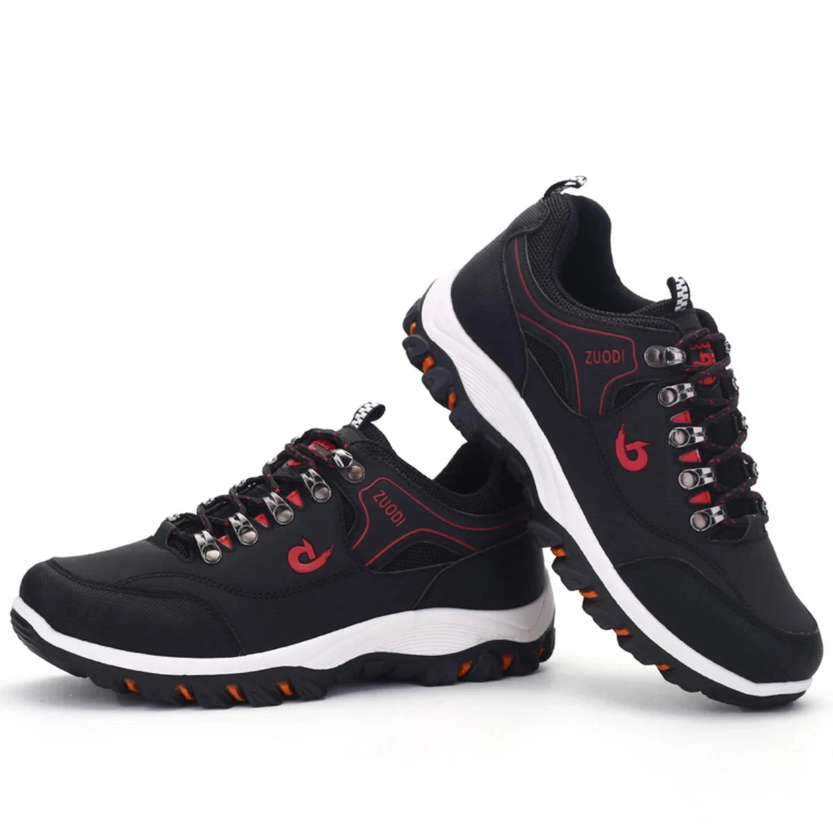 Autumn And Winter Models, Men's Waterproof Hiking Shoes, Outdoor PU Leather Sports Shoes, Wear-Resistant, Walking, Tactical Blue Wolf Store 