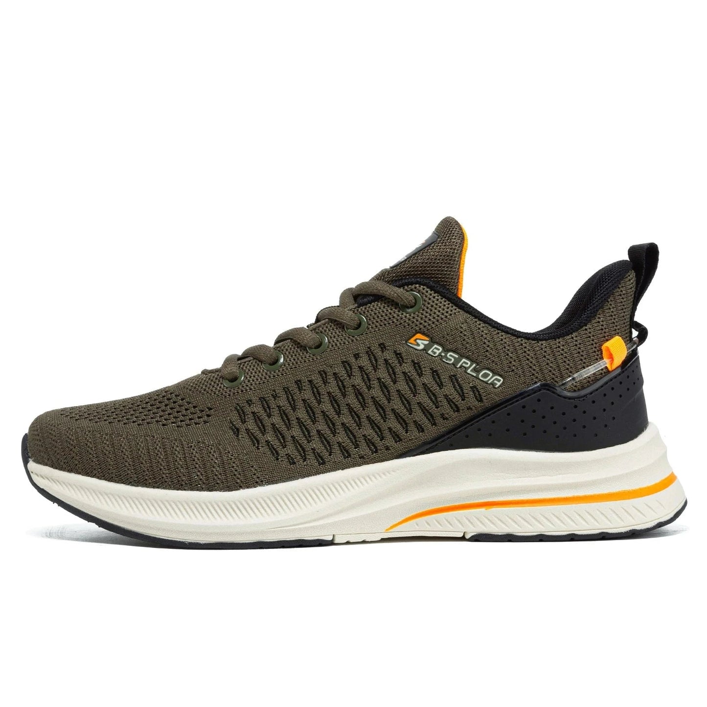Baasploa Lightweight Running Shoes For Men 2023 Men's Designer Mesh Casual Sneakers Lace-Up Male Outdoor Sports Tennis Shoe Blue Wolf Store A01-114505-KL 46 