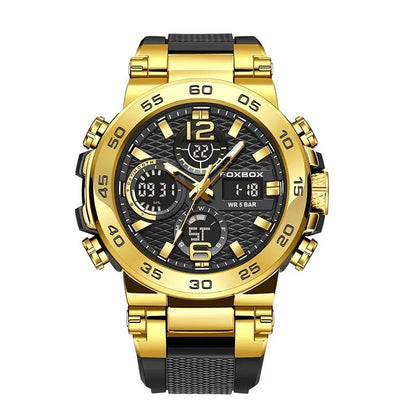 Barone Classic Men's Watch Barone Classic Men's Watch Blue Wolf Store Gold Black 