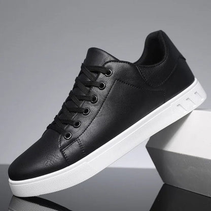 Barretus Men's Leather Sneakers Barretus Men's Leather Sneakers Blue Wolf Store Black US 9 / UK/AU 8 