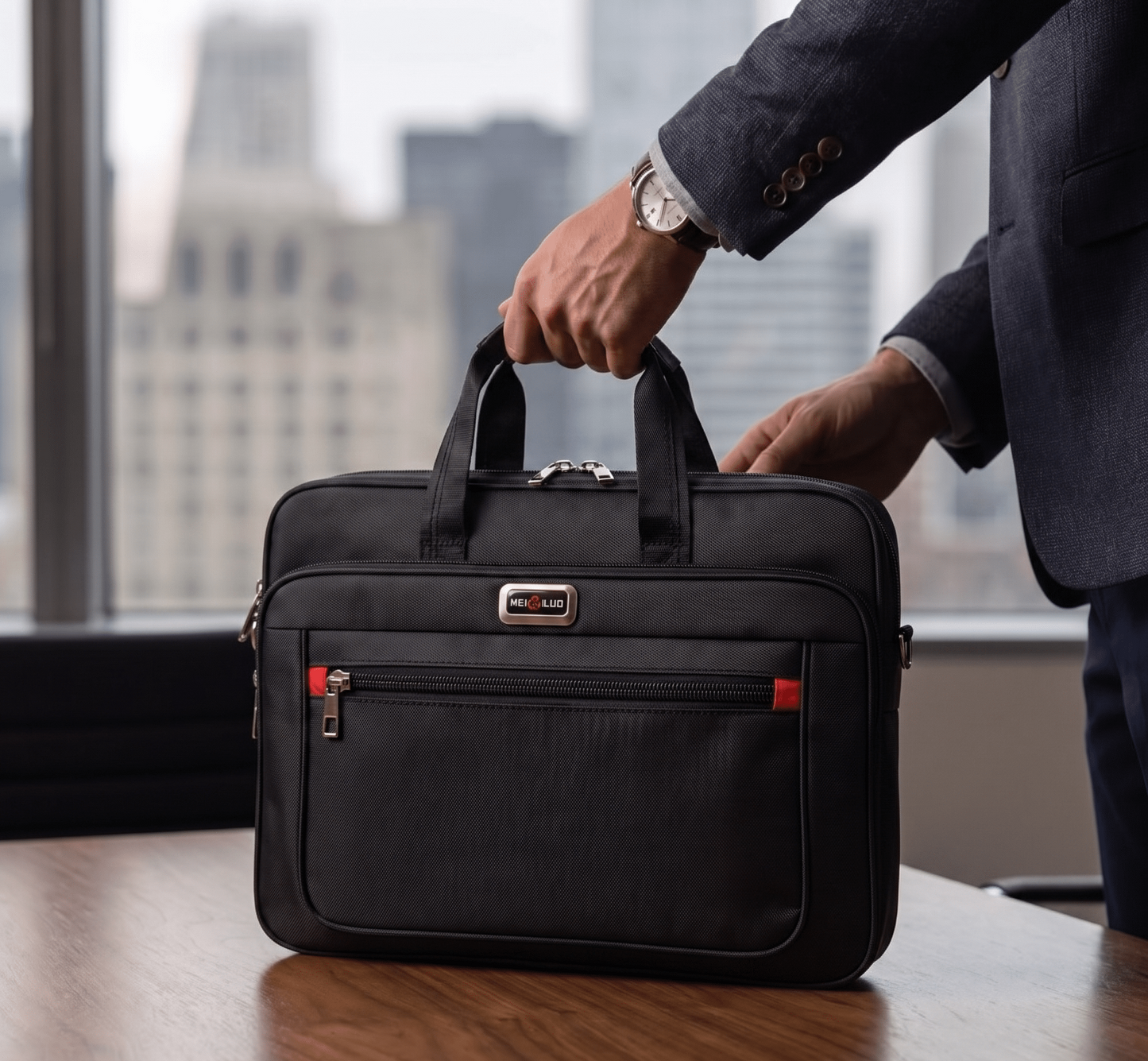 Bernault Executive Briefcase Bernault Executive Briefcase Blue Wolf Store 