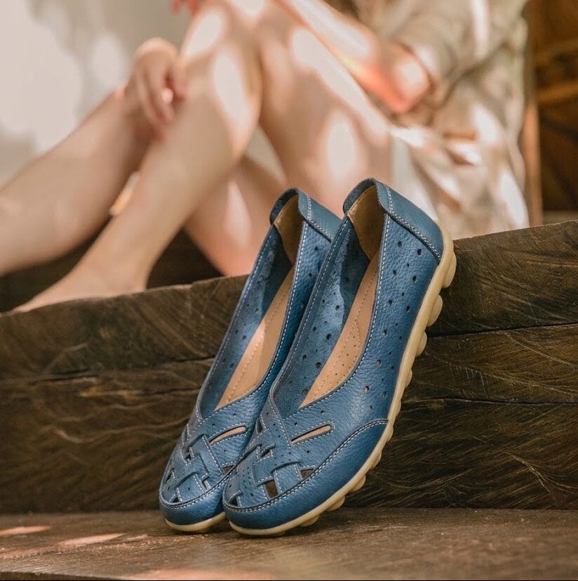 Breathable Leather Loafers Breathable Leather Loafers Blue Wolf Store 