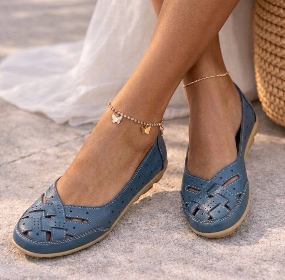 Breathable Leather Loafers Breathable Leather Loafers Blue Wolf Store 