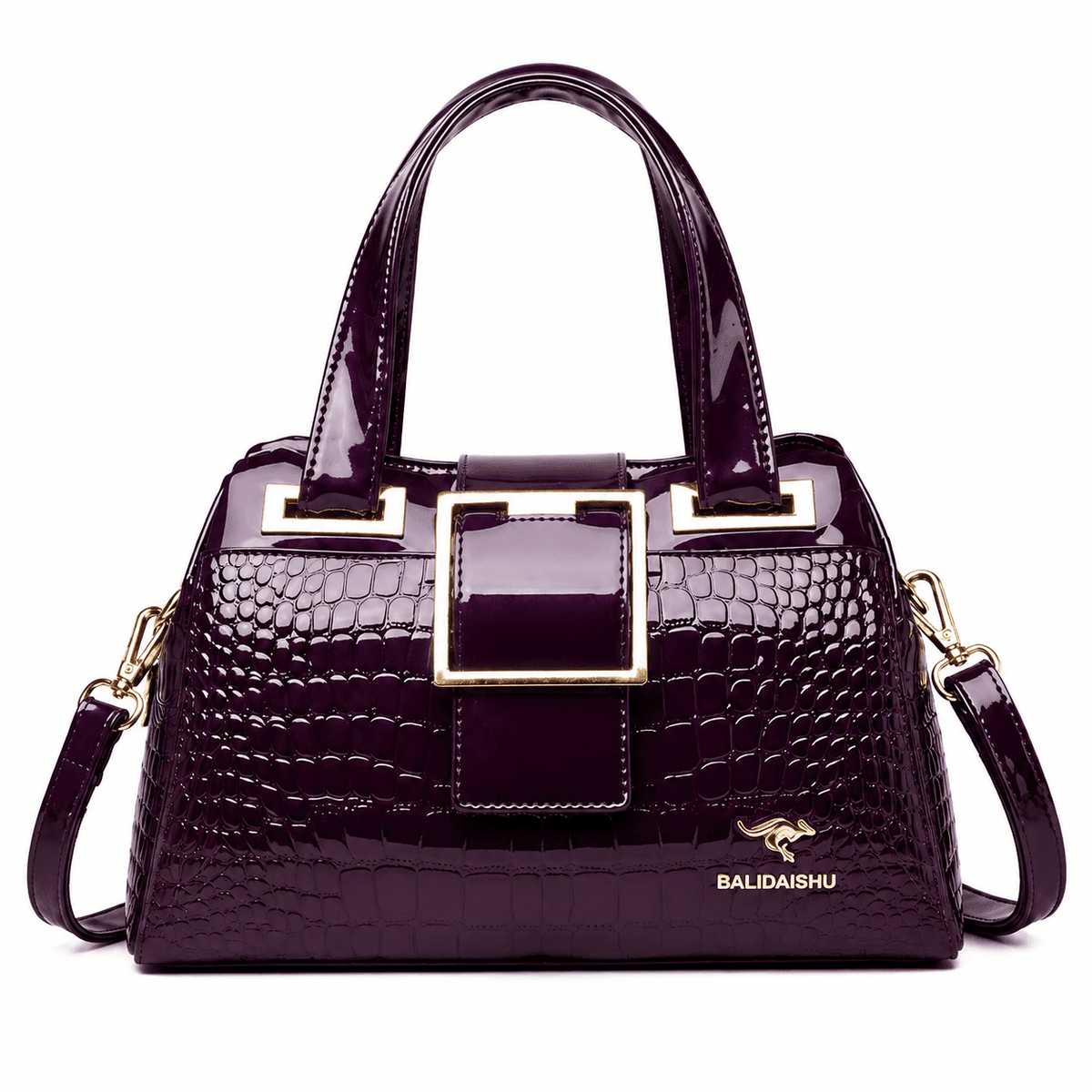 CAVÉLLE – Elegant Women's Crocodile-Textured Leather Handbag CAVÉLLE – Elegant Women's Crocodile-Textured Leather Handbag 