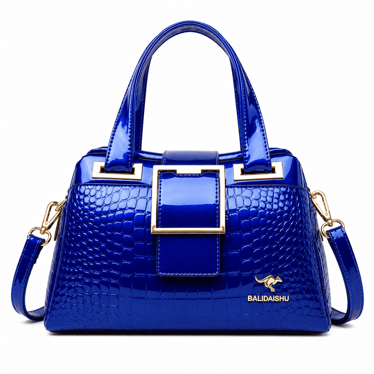 CAVÉLLE – Elegant Women's Crocodile-Textured Leather Handbag CAVÉLLE – Elegant Women's Crocodile-Textured Leather Handbag 