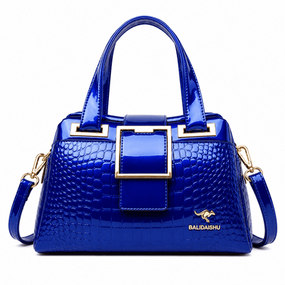 CAVÉLLE – Elegant Women's Crocodile-Textured Leather Handbag CAVÉLLE – Elegant Women's Crocodile-Textured Leather Handbag 