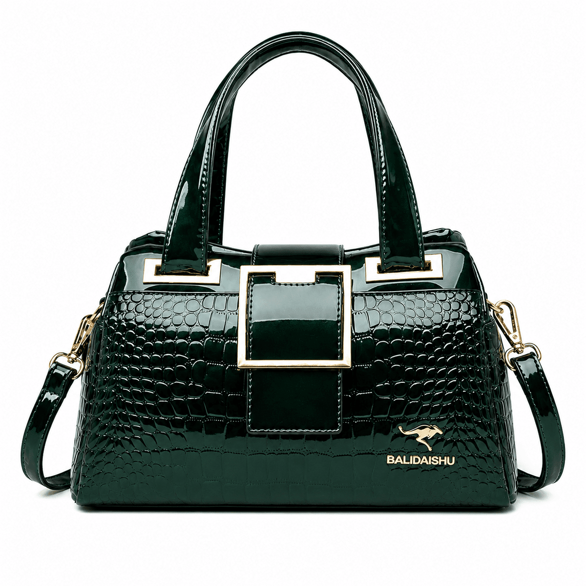 CAVÉLLE – Elegant Women's Crocodile-Textured Leather Handbag CAVÉLLE – Elegant Women's Crocodile-Textured Leather Handbag 