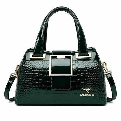 CAVÉLLE – Elegant Women's Crocodile-Textured Leather Handbag CAVÉLLE – Elegant Women's Crocodile-Textured Leather Handbag 