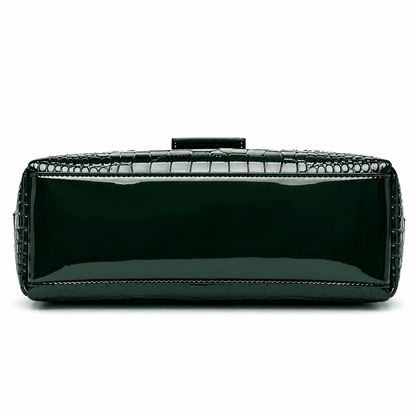 CAVÉLLE – Elegant Women's Crocodile-Textured Leather Handbag CAVÉLLE – Elegant Women's Crocodile-Textured Leather Handbag 