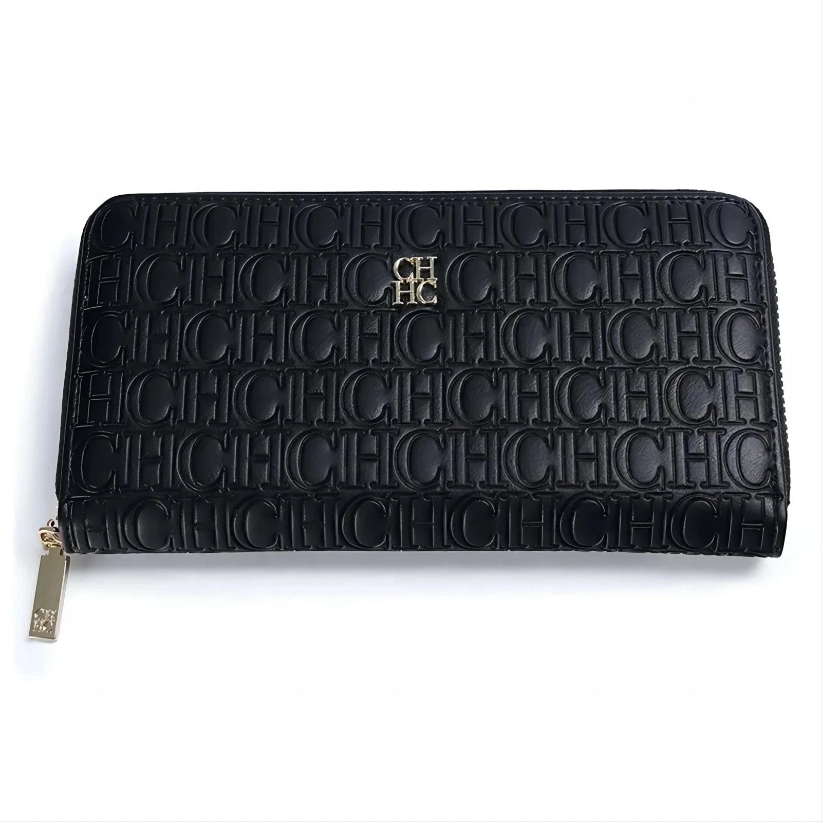 CH Women's Solid Colour Long Wallet Niche Design Fashion Simple Large Capacity Bag Luxury Temperament Vintage Classic Wallet Blue Wolf Store 