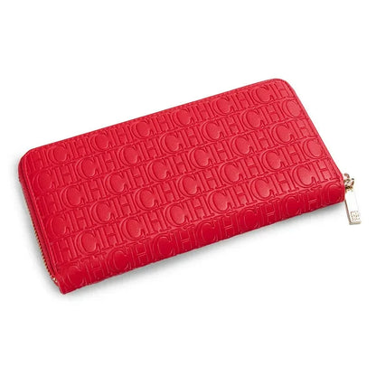 CH Women's Solid Colour Long Wallet Niche Design Fashion Simple Large Capacity Bag Luxury Temperament Vintage Classic Wallet Blue Wolf Store 