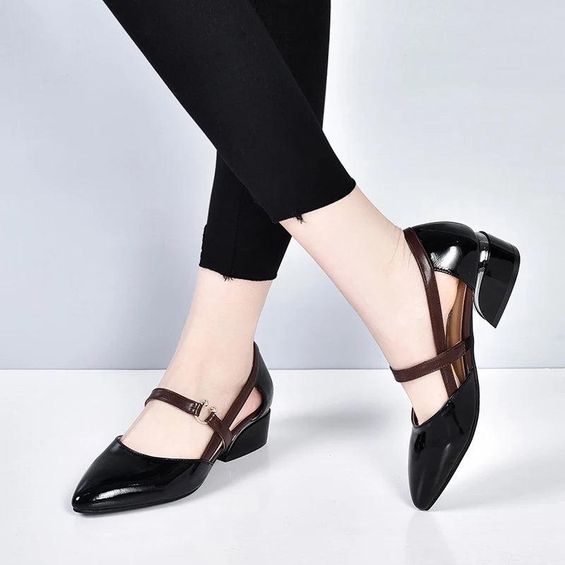 Charlotte Leather Mary Janes Charlotte Leather Mary Janes Black