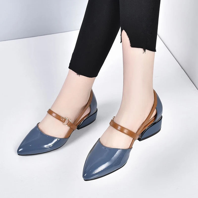 Charlotte Leather Mary Janes Charlotte Leather Mary Janes Blue
