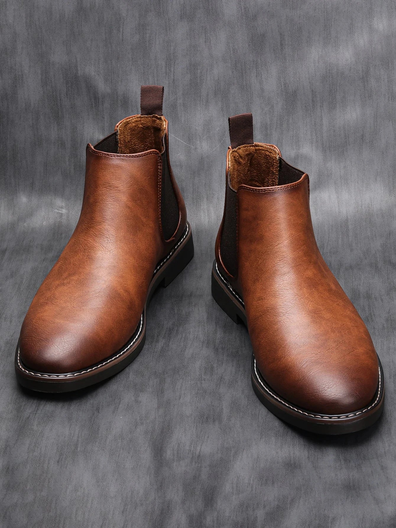 Chelsea Men's Leather Boots Blue Wolf Store 