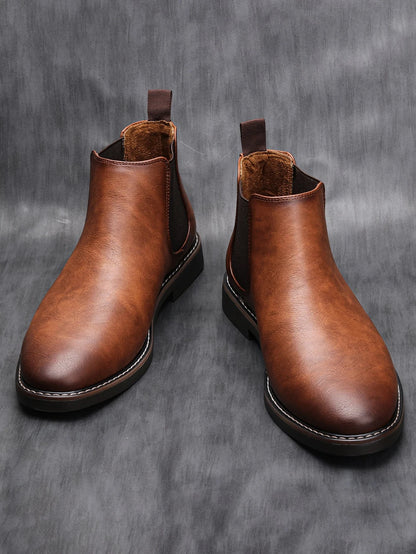 Chelsea Men's Leather Boots Blue Wolf Store 