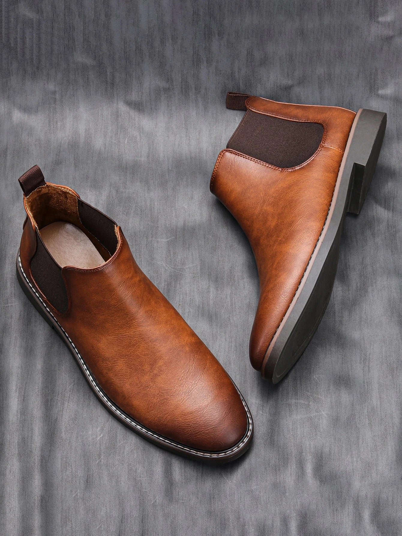 Chelsea Men's Leather Boots Blue Wolf Store 