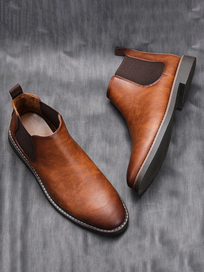 Chelsea Men's Leather Boots Blue Wolf Store 