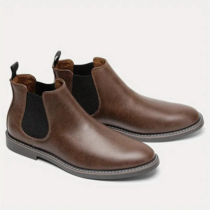 Chelsea Men's Leather Boots Chelsea Men's Leather Boots Blue Wolf Store Maroon US 8 | UK/AU 7 | EU 40 