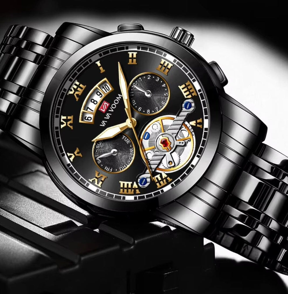 Barrett – Men’s Elegant Luxury Watch – Blue Wolf Store