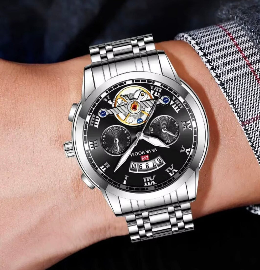 Barrett – Men’s Elegant Luxury Watch – Blue Wolf Store