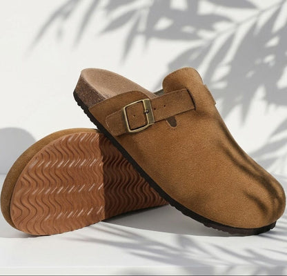 Comfort Suede and Cork Clogs Comfort Suede and Cork Clogs Blue Wolf Store 