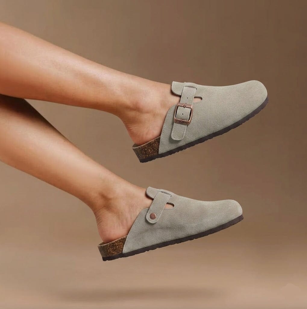 Comfort Suede and Cork Clogs Comfort Suede and Cork Clogs Blue Wolf Store 