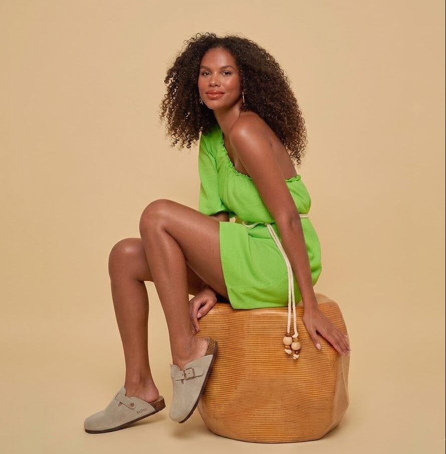 Comfort Suede and Cork Clogs Comfort Suede and Cork Clogs Blue Wolf Store 