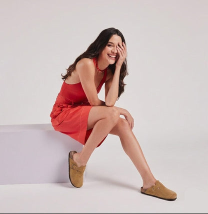 Comfort Suede and Cork Clogs Comfort Suede and Cork Clogs Blue Wolf Store 