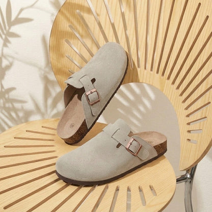 Comfort Suede and Cork Clogs Comfort Suede and Cork Clogs Blue Wolf Store 