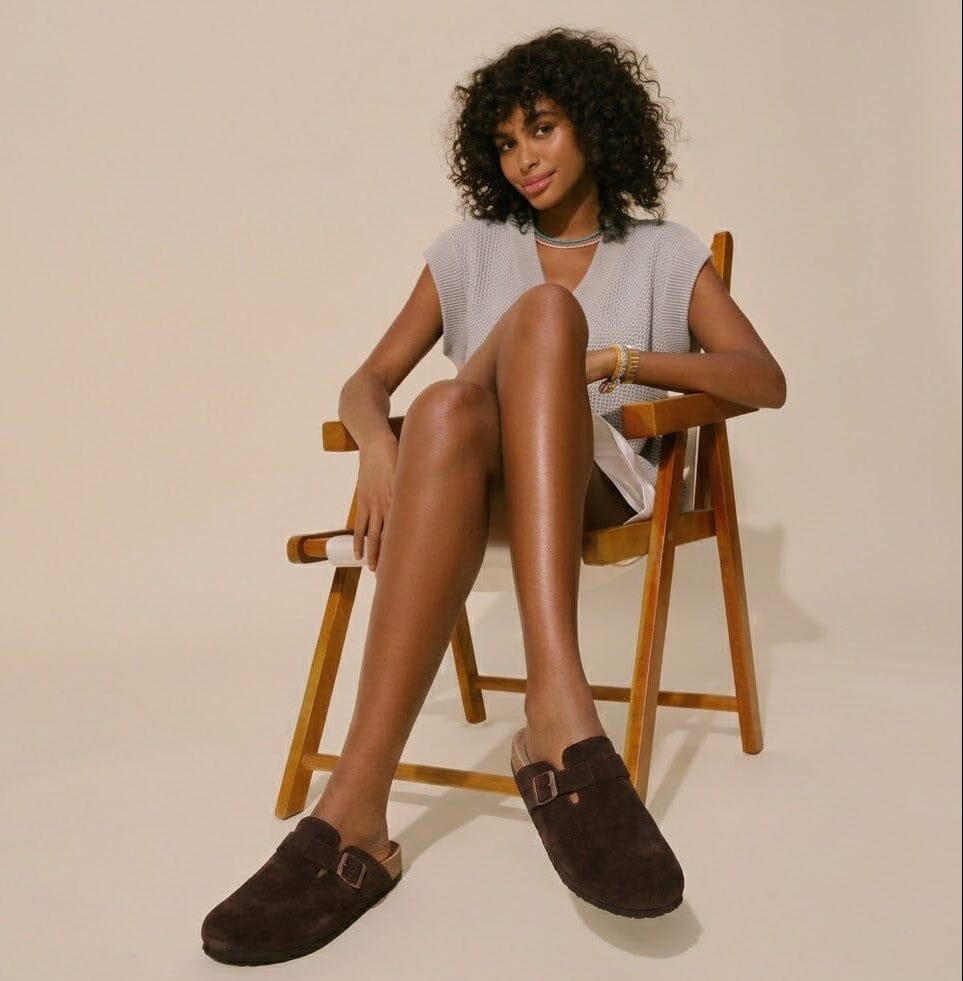 Comfort Suede and Cork Clogs Comfort Suede and Cork Clogs Blue Wolf Store 