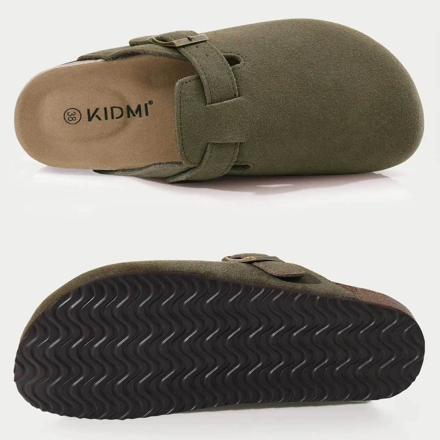 Comfort Suede and Cork Clogs