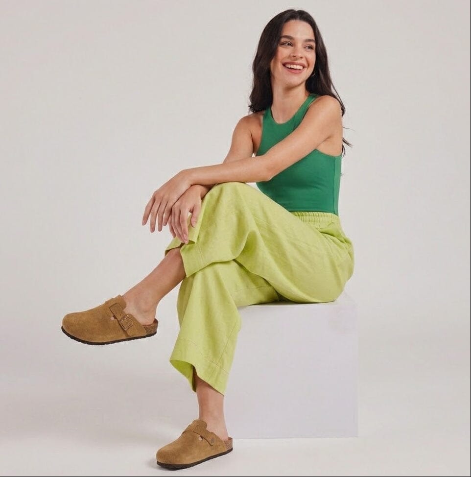 Comfort Suede and Cork Clogs Comfort Suede and Cork Clogs Blue Wolf Store 