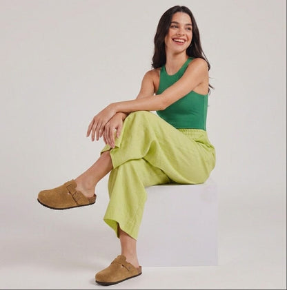 Comfort Suede and Cork Clogs Comfort Suede and Cork Clogs Blue Wolf Store 