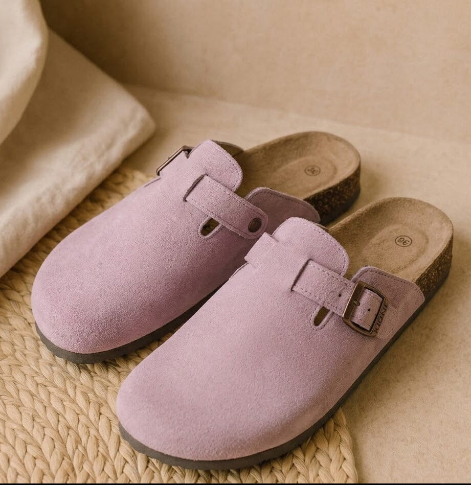 Comfort Suede and Cork Clogs Comfort Suede and Cork Clogs Blue Wolf Store 