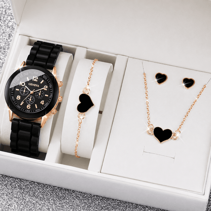 Complete Set Women's Watch with Bracelet, Earrings, and Necklace Complete Set Women's Watch with Bracelet 