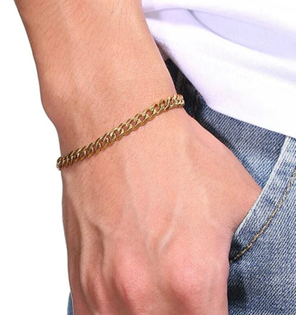 CurbX – Men’s Classic Stainless Steel Bracelet CurbX – Men’s Classic Stainless Steel Bracelet Blue Wolf Store 