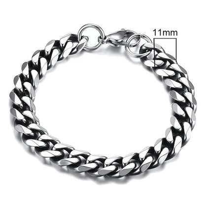 CurbX – Men’s Classic Stainless Steel Bracelet CurbX – Men’s Classic Stainless Steel Bracelet Blue Wolf Store 