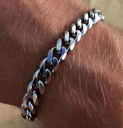 CurbX – Men’s Classic Stainless Steel Bracelet CurbX – Men’s Classic Stainless Steel Bracelet Blue Wolf Store 