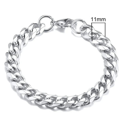CurbX – Men’s Classic Stainless Steel Bracelet CurbX – Men’s Classic Stainless Steel Bracelet Blue Wolf Store 