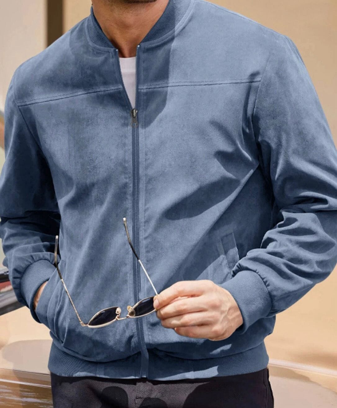 Darnell – Men’s Elegant and Versatile Jacket Blue Wolf Store light blue XXL 