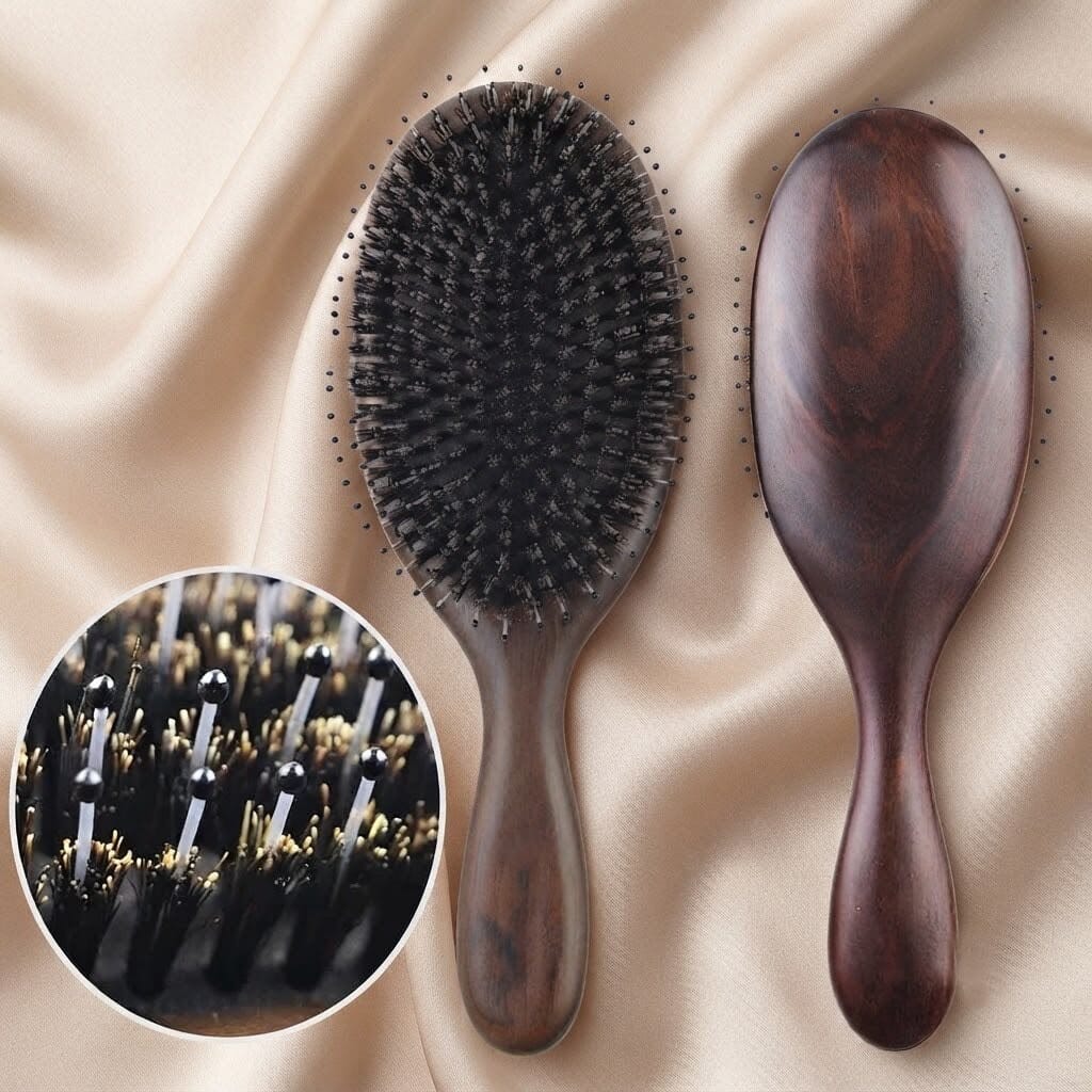Detangling Hair Brush with Massage Cushion for Wet & Dry Hair - VelluTouch Detangling Hair Brush with Massage Cushion for Wet & Dry Hair - VelluTouch Blue Wolf Store 