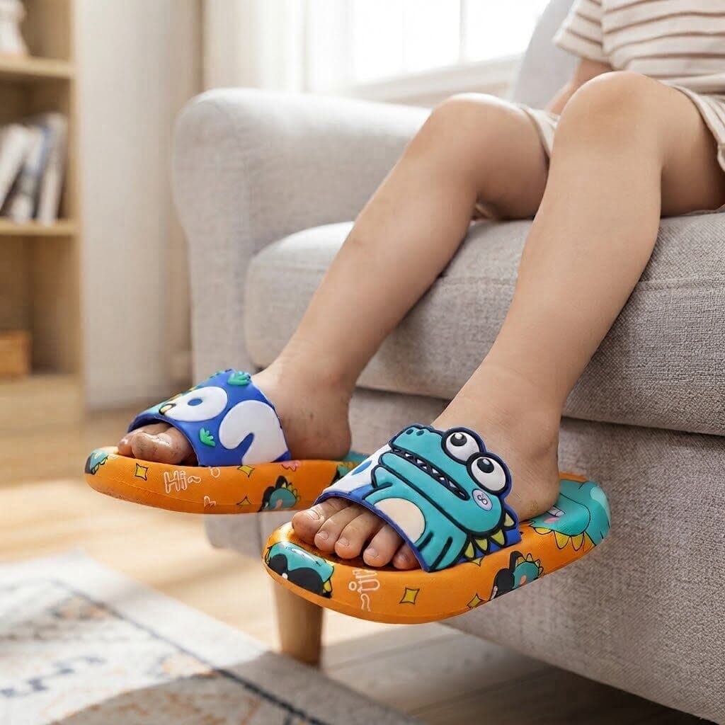 Dinosaur Kids' Slippers – Soft, Comfortable & Non-Slip | LittleFlip Dinosaur Kids' Slippers – Soft, Comfortable & Non-Slip | LittleFlip Blue Wolf Store 