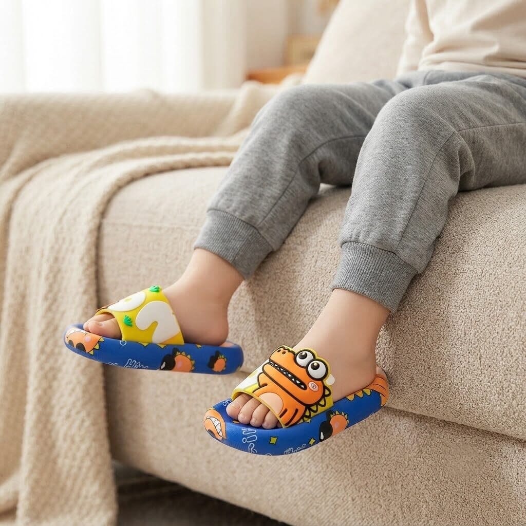 Dinosaur Kids' Slippers – Soft, Comfortable & Non-Slip | LittleFlip Dinosaur Kids' Slippers – Soft, Comfortable & Non-Slip | LittleFlip Blue Wolf Store 