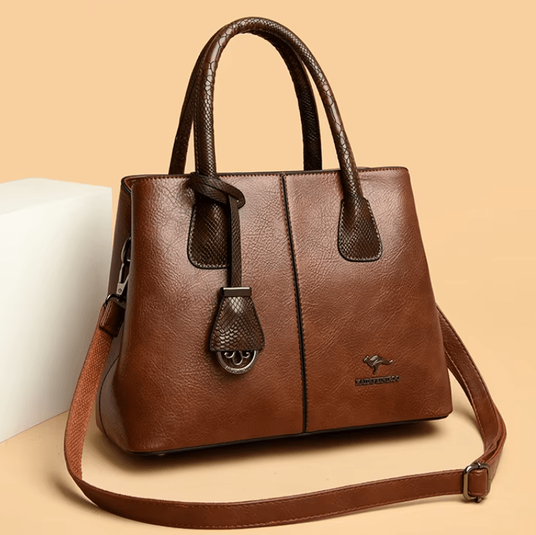 Donnatela Women's Leather Bag Donnatela Women's Leather Bag Blue Wolf Store Brown 