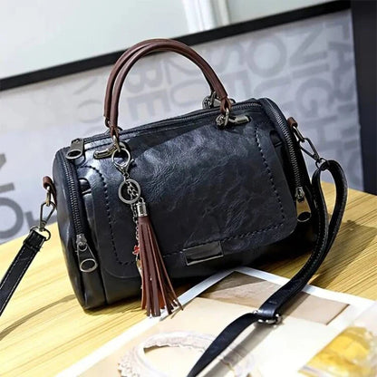 Elegant Women's Leather Shoulder Bag Alice Elegant Women's Leather Shoulder Bag Alice Blue Wolf Store 