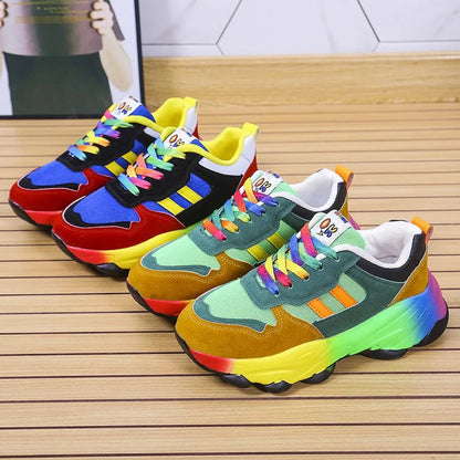 Ergonomic Rainbow Sneakers