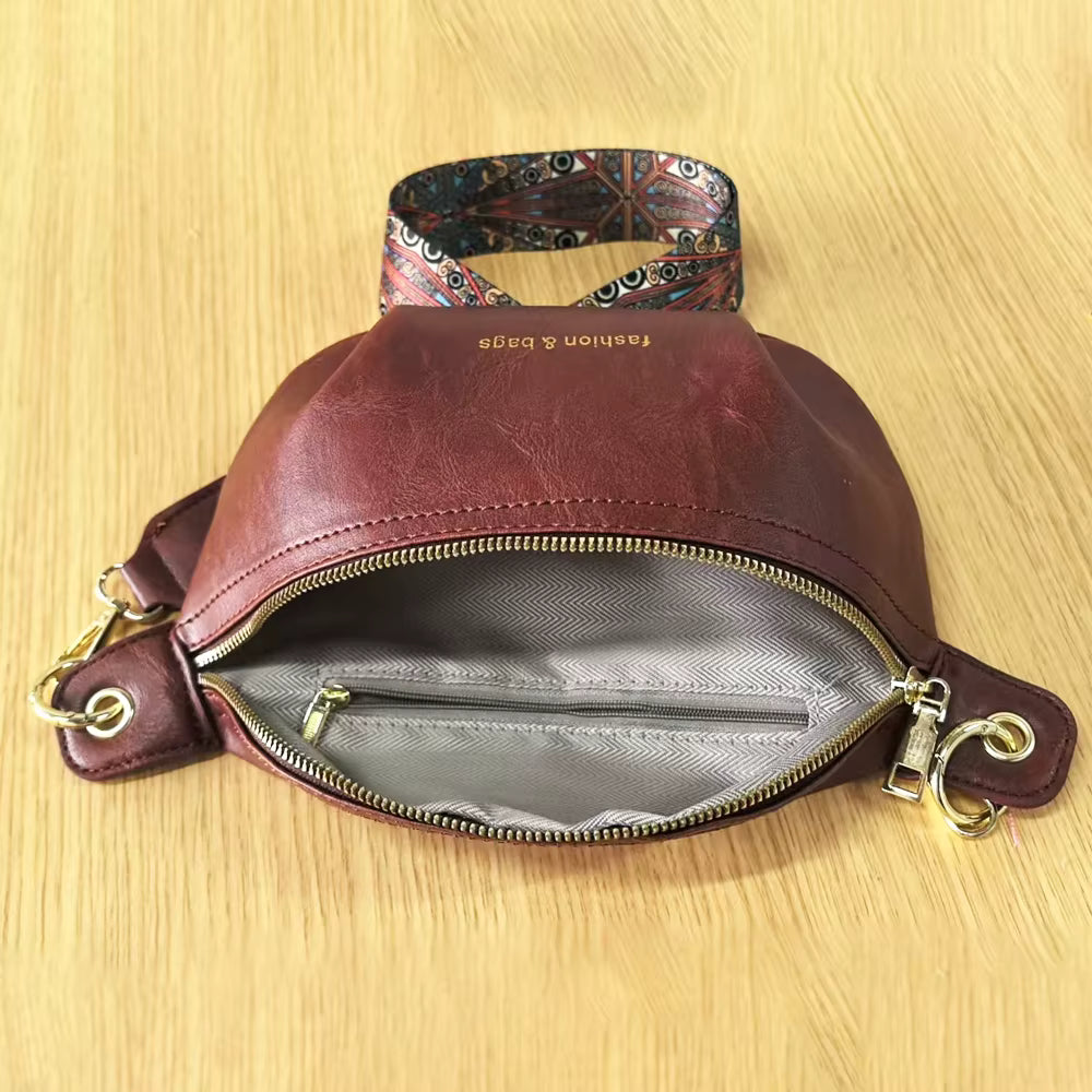 Estelle Retro Leather Crossbody Vintage Bag Estelle Retro Leather Crossbody Vintage Bag Blue Wolf Store 