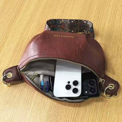 Estelle Retro Leather Crossbody Vintage Bag Estelle Retro Leather Crossbody Vintage Bag Blue Wolf Store 