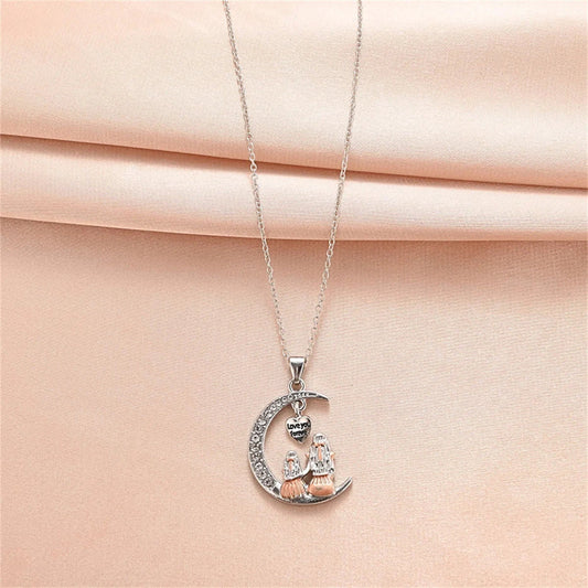 Eternal Bond Necklace – Mother & Daughter Eternal Bond Necklace – Mother & Daughter Blue Wolf Store 